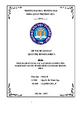 Thực hành kỹ năng xác lập quyền sở hữu công nghiệp đối với các yếu tố hữu hình cấu thành thương hiệu sữa tắm Senea | Bài thảo luận quản trị thương hiệu