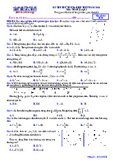 Đề thi thử tốt nghiệp THPT 2025 môn Toán lần 2 liên trường THPT – Nghệ An có đáp án