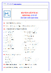 Bài tập ôn tập Chương I: Dãy số môn Giải tích | Học viện Công Nghệ Bưu Chính Viễn Thông