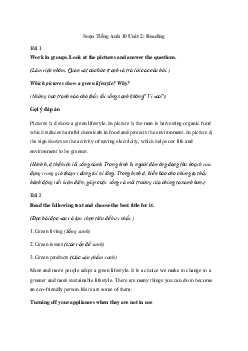Tiếng Anh 10 Unit 2: Reading - Kết Nối Tri Thức