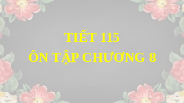 Giáo án điện tử Khoa học tự nhiên 6 Kết nối tri thức : Ôn tập chương 8 ( tiết 115)
