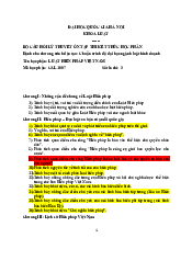 Bộ câu hỏi ôn tập lý thuyết Luật Hiến Pháp | Trường Đại học Luật,  Đại học Quốc gia Hà Nội