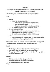 Nội dung ôn tập - Chương quan trọng về Đảng Cộng Sản Việt Nam | Môn Lịch sử đảng cộng sản Việt Nam - Trường Đại học Quốc tế, Đại học Quốc gia Thành phố Hồ Chí Minh