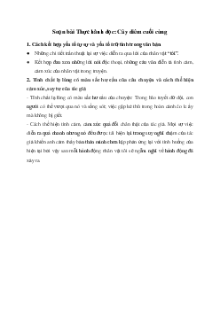 Soạn bài Thực hành đọc: Cây diêm cuối cùng Kết nối tri thức