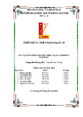 Báo cáo bài tập lớn IP| Môn Thiết kế và triển khai mạng IP| Trường Đại học Bách Khoa Hà Nội