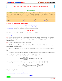 Tính thể tích khối chóp biết góc giữa hai mặt phẳng Toán 12