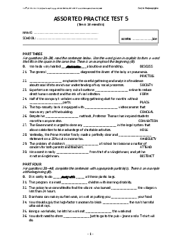 ASSORTED PRACTICE TEST 3 without answer key (3 pages)