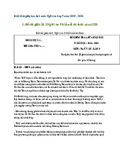 Bộ đề thi giữa học kì 1 môn Ngữ văn lớp 9 năm 2025 - 2026