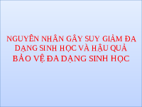 Giáo án điện tử Khoa học tự nhiên 6 bài 44 Chân trời sáng tạo : Đa dạng sinh học