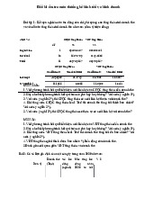 Đề kiểm tra môn Thống kê trong kinh tế và kinh doanh | Trường Đại học Kinh tế Quốc dân