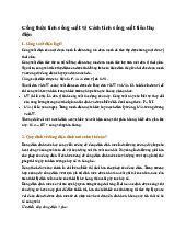 Công thức tính công suất và Cách tính công suất tiêu thụ điện - Vật lí 9