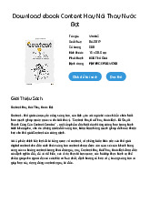 EBook Content Hay Nói Thay Nước Bọt - Tài liệu tổng hợp