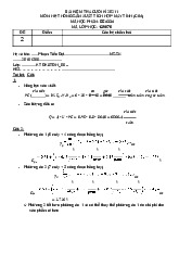 Đề kiểm tra cuối kì - Hệ thống sản xuất tích hợp máy tính môn FMS & CIM | Trường Đại học Bách Khoa Hà Nội
