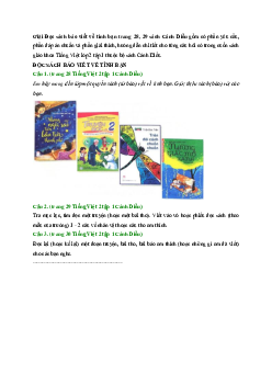 Giải SGK môn Tiếng việt 2 - Đọc sách báo viết về tình bạn | Cánh Diều
