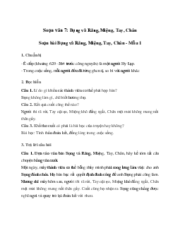 Bụng và Răng, Miệng, Tay, Chân | Soạn văn 7 Cánh diều
