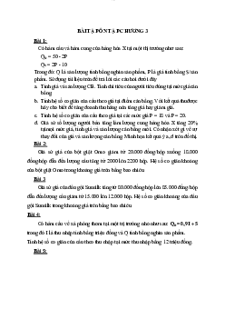 Bài tập ôn tập chương 3 : Độ co giãn