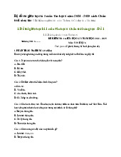 Bộ đề thi giữa học kì 1 môn Tin học 6 năm 2024 - 2025 sách Chân trời sáng tạo