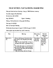 Nhật Ký Thực Tập Marketing QT2301M tại Newton Academy