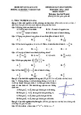 Đề khảo sát chất lượng Toán 7 năm 2024 – 2025 phòng GD&ĐT Nam Sách – Hải Dương