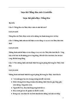 Soạn bài Tiếng đàn (trang 108) | Tiếng Việt lớp 3 Cánh diều