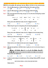 Đề Kiểm Tra Bài Phương Sai Và Độ Lệch Chuẩn Mẫu Số Liệu Ghép Nhóm Lớp 12 Giải Chi Tiết