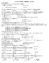 Bài tập chủ đề 1 Mệnh đề - Tập hợp | Toán 10