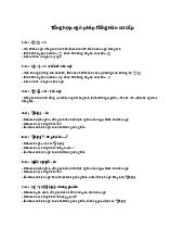 Tổng hợp ngữ pháp tiếng Hàn sơ cấp - Tài liệu tổng hợp