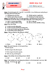Phiếu Bài Tập Toán 9 Tổng Hợp Chương Đường Tròn