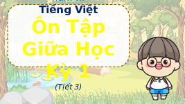 Giáo án điện tử Tiếng Việt 4 Chân trời sáng tạo: Ôn tập giữa học kì I