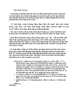 Tài liệu môn Lịch sử Đảng Cộng Sản Việt Nam