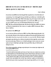 Lý thuyết hiểu đúng về cán cân thanh toán - trường hợp Trung Quốc và Việt Nam