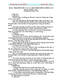 Giáo án Khoa học tự nhiên 7 Sinh học Bài 26: Trao đổi nước và các chất dinh dưỡng ở động vật | Cánh diều