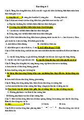 Dao động cơ 1: Câu hỏi và đáp án cho bài kiểm tra lý thuyết | Môn Vật lý kỹ thuật - Đại học Xây Dựng Hà Nội