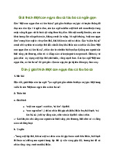 Giải thích câu tục ngữ Một con ngựa đau cả tàu bỏ cỏ | Văn mẫu 7 Kết nối tri thức
