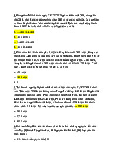 Câu hỏi trắc nghiệm chương 2 Nguyên lý kế toán | Đại học Hoa Sen