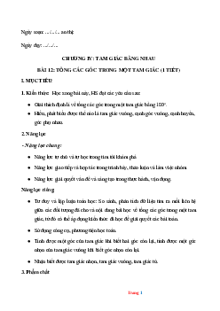 Giáo án toán lớp 7 kết nối tri thức học kì 2 năm 2022-2023