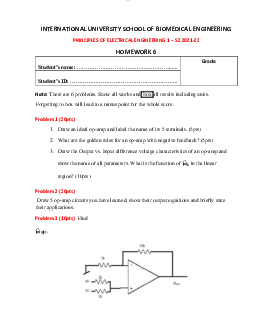 EE1 HW6 S2 2021 22 - Weekly homework