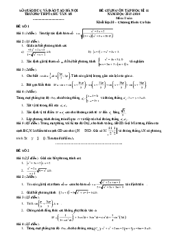 Đề cương ôn tập Toán 10 HK2 năm 2017 – 2018 trường Chu Văn An – Hà Nội (Ban cơ bản)