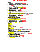 Chuyên đề Word Formation: Exercises & Activities for Practice