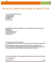 Tổng ôn trắc nghiệm ôn  tập môn Kinh tế vi mô | Trường Đại học Kinh Tế Quốc Dân
