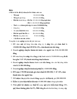 Bài kiểm tra NLKE lớp logistic số 2