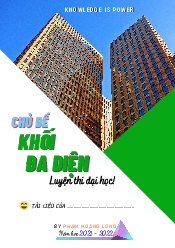 Chuyên đề khối đa diện và thể tích của chúng – Phạm Hoàng Long Toán 12