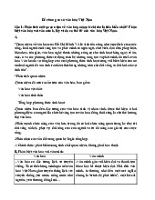 Đề cương Môn Cơ sở văn hóa Việt Nam | Đại học Sư Phạm Hà Nội