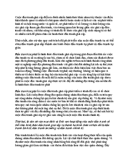 Tìm hiểu về Cuộc đấu tranh giai cấp học phần Triết học Mac-Lênin