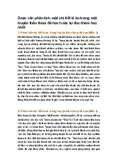 Đoạn văn phân tích một chi tiết kì ảo trong một truyện thần thoại đã học hoặc tự đọc thêm hay nhất