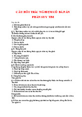 Câu hỏi trắc nghiệm có đáp án về suy tim môn Y khoa | Trường Đại Học Tây Nguyên