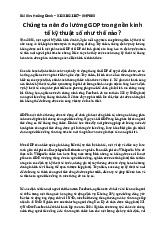 Chúng ta nên đo lường GDP trong nền kinh tế kỹ thuật số như thế nào? | Đại học Kinh tế Thành phố Hồ Chí Minh