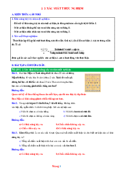 Phương pháp giải Bài 2: Xác suất thực nghiệm Toán 6 Chân trời sáng tạo