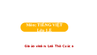 Giáo án điện tử Tiếng việt 1 bài 81 Cánh diều: Ôn tập
