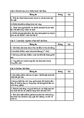 Câu hỏi ôn tập môn Địa lí 10